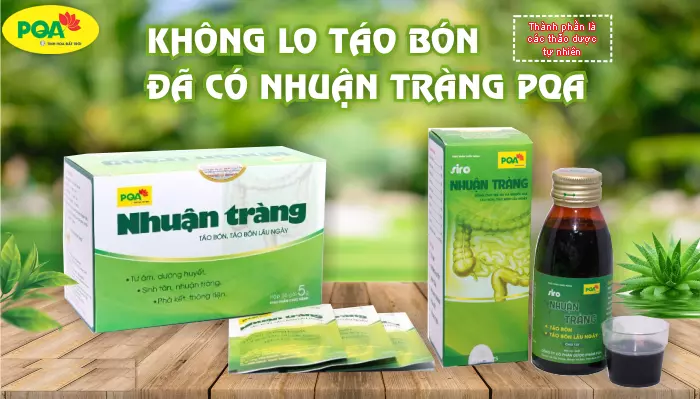 siro pqa nhuận tràng cách chữa táo bón hiệu quả
